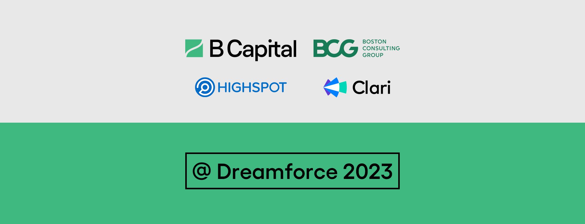 B Capital and BCG Dreamforce 2023